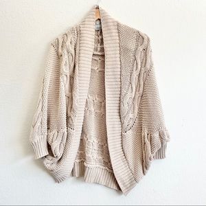 Zara Drapey Open Knit Cardigan